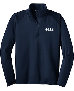 Phi Mu Delta Sport-Wick 1/2 Zip Pullover