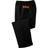 Phi Mu Delta Lettered Sweatpants (open bottom)