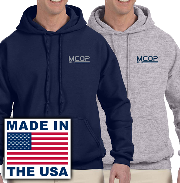 MCOP - USA Made - Pullover Hooded Sweatshirt (embroidered)