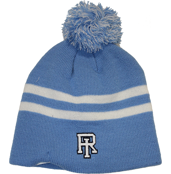 2-Stripe Pom Beanie