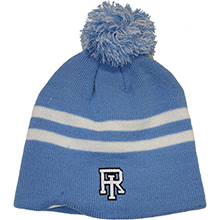2-Stripe Pom Beanie